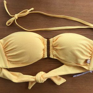 NWT - Yellow Bandeau Bathing Suit Top from La Vie en Rose